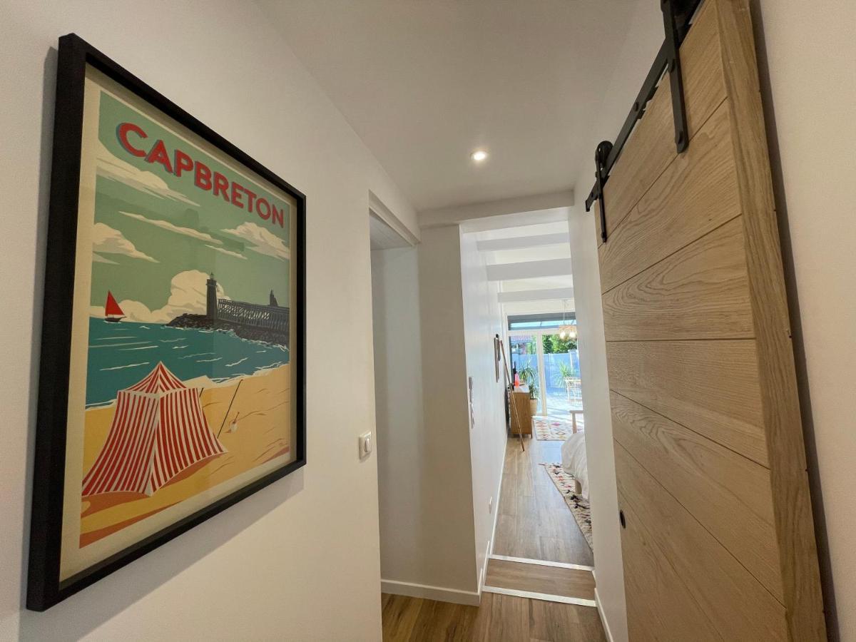 Grand studio avec terrasse, Wifi, Netflix et Vélos Capbreton Exterior foto