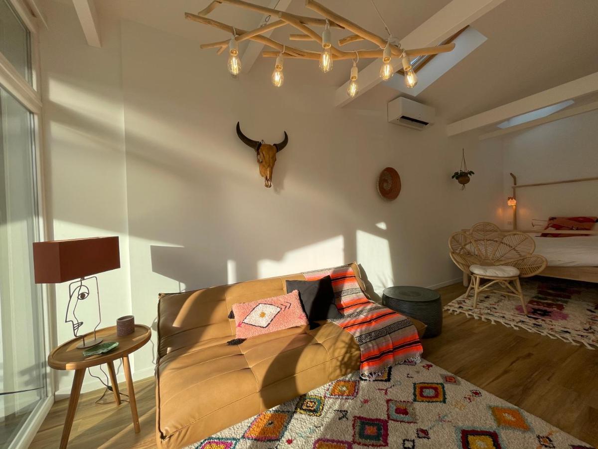 Grand studio avec terrasse, Wifi, Netflix et Vélos Capbreton Exterior foto